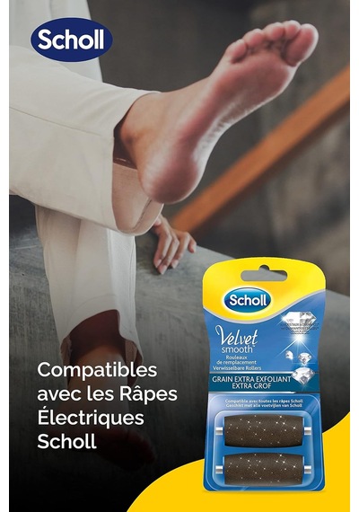 Scholl Scholl Velvet Smooth Express Pedi Crystal Diamonds Ekstra Soyma Taneciği 2 Yedek Rulo