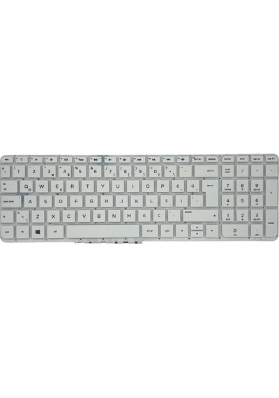 Hp Uyumlu Pavilion 15-p011st J1s62ea , 15-p011st J1s62ea Klavye Beyaz Tr