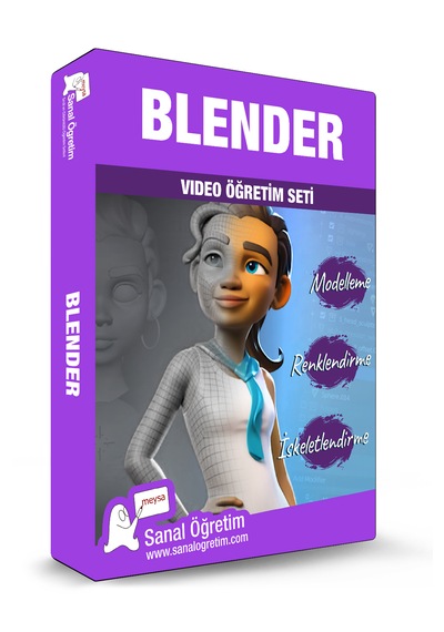 Blender 4.1 Modelleme, Renklendirme, İskeletlendirme Eğitim Seti