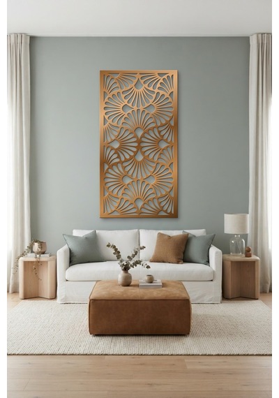 Dekoratif Panel Metal Duvar Tablosu - Duvar Sanatı - Duvar Dekoru - Bronz