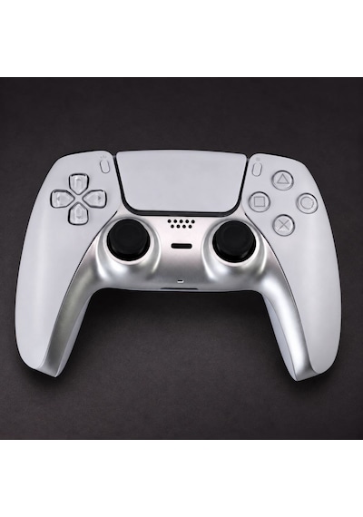 Ps5 Dualsense Dekoratif Çıta Renkli Trim Şerit Playstation 5 Kol Aksesuar Gümüş 1 Adet