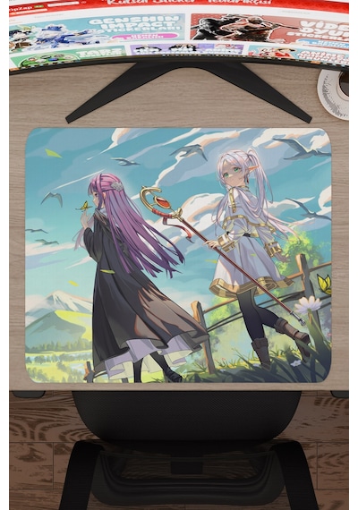 Sousou No Frieren Anime V2 - 48x40 Xl Gaming Kauçuk Kaymaz Taban Mouse Pad Fare Altlığı