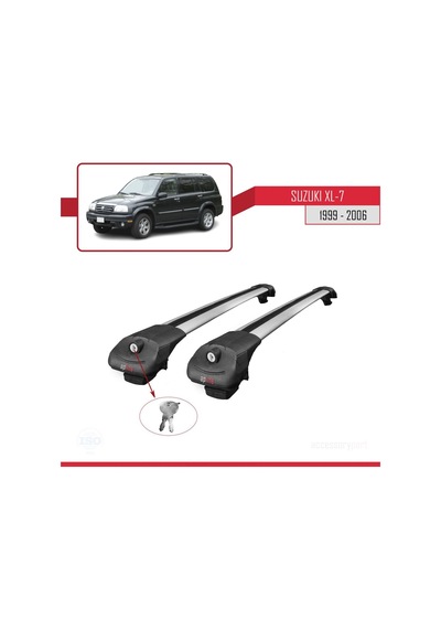 Suzuki Xl-7 1999-2006 Arası İle Uyumlu Ace-1 Ara Atkı Tavan Barı Gri