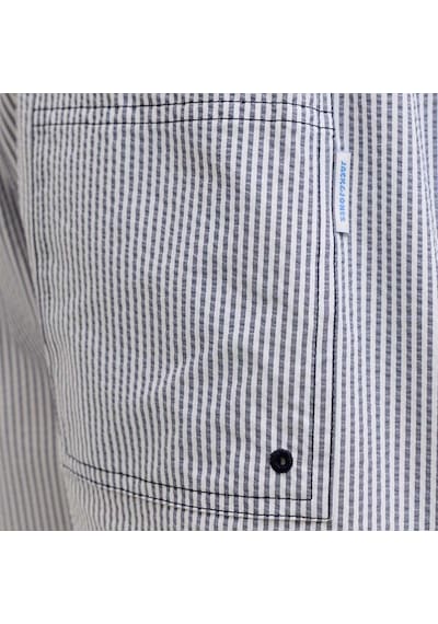 Jack & Jones Jack Jones Şort Mayo Maui Ocean Seersucker Lacivert