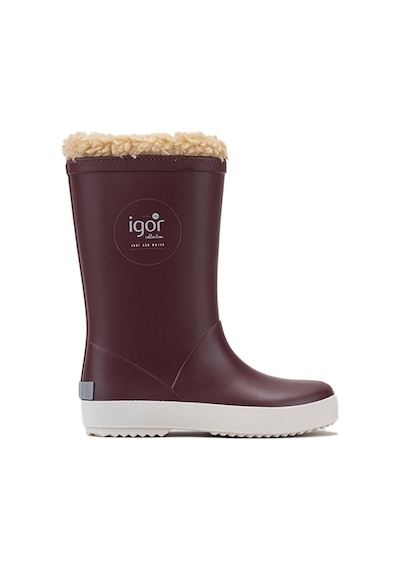 Igor Splash Nautico Çocuk Kürklü Bordo Yağmur Çizmesi W10207-025 Bordo