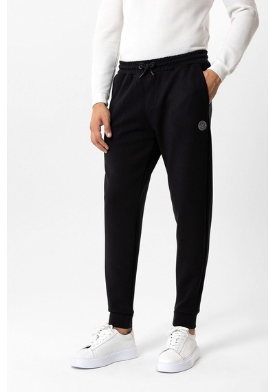 Back And Bond Siyah Beli Bağcıklı Jogger Pantolon Çok Renkli