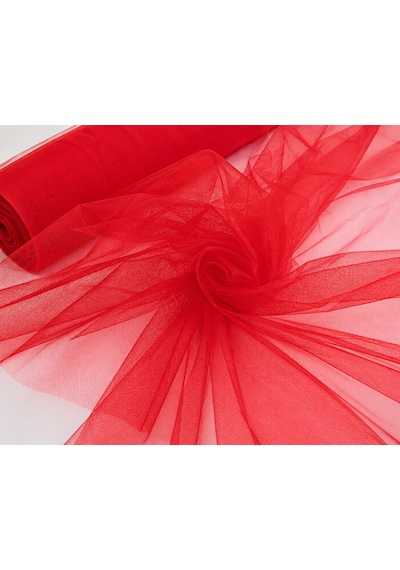 Kırmızı Süsleme Tülü Bohça Tülü Gelin Damat Düğün Kapı Valiz Süsleme Hediye Süsleme 500x150 Cm Tüm Yaşlar