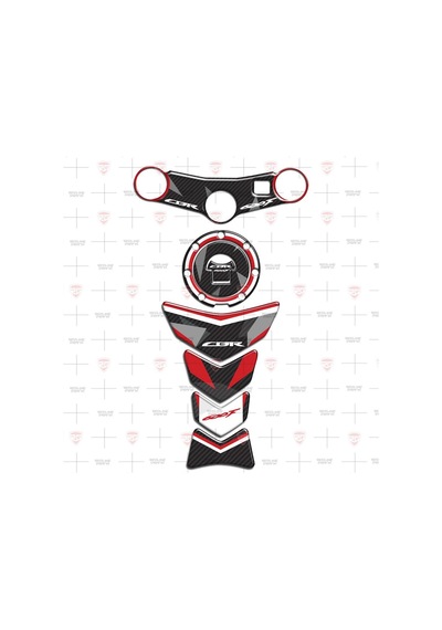 CBR 600F Gidon Pad Mesnet Pedi Karbon Siyah Kırmızı Özel-2003-07