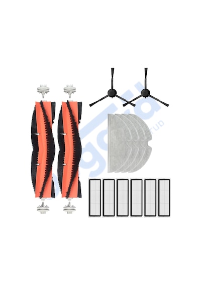 Dreame X40 Master-x40 Ultra-l40 Ultra Uyumlu 2 Ana Fırça 2 Yan Fırça 4 Filtre 4 Mop Pkt-iasgf0001553