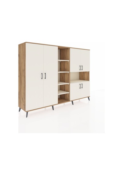 Hyperion Dolap 13 Raflı 6 Kapaklı 220x44x163 Çam-aytaşı Aytası - Atlas Çam Hyperion Dolap 13 Raflı 6 Kapaklı 220x44x163 Çam-aytaşı Aytası - Atlas Çam