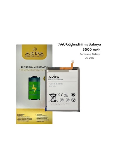 Samsung Sm A7 2017 Uyumlu Batarya %40 Güçlendirilmiş 3500 Mah Eb-ba720abe