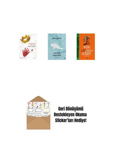 Eğlencesiz Bir Kral + Melville'e Selam Olsun + Ağaç Diken Adam + Okuma Sticker'ları