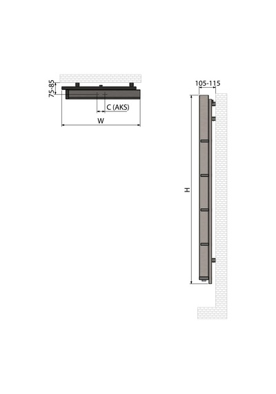 1200mm x 500mm Paslanmaz Çelik Step Fırça Mat İnox & Parlak Black Chrome Havlupan
