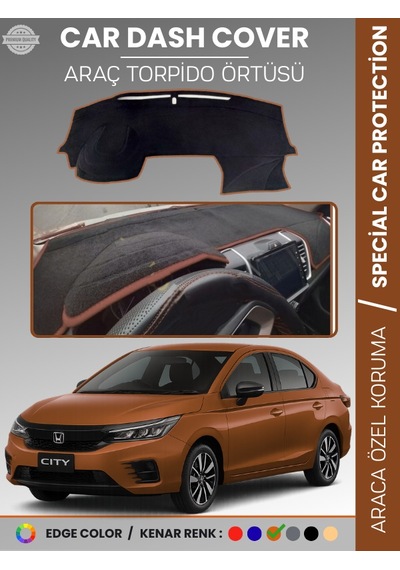 Honda Cıty 2020+ Torpido Örtüsü Ön Panel Göğüs Koruma Tam Uyum Uv Koruma Kaymaz - 154 Stiloto