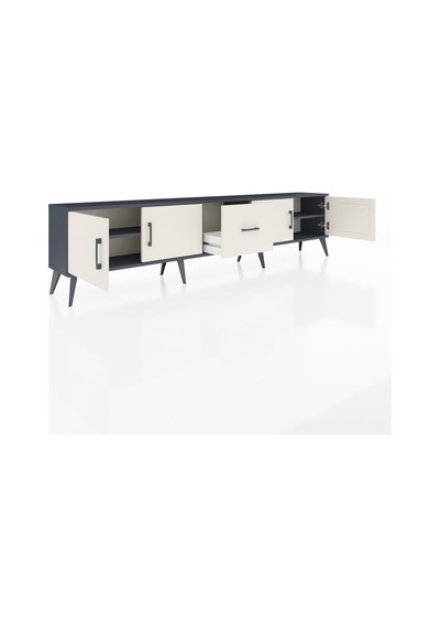 Arges Tv Ünitesi 2 Raflı Tek Çekmeceli 4 Kapaklı 220x30x51 Antrasit-aytaşı Aytası/aytası - Antrasıt Arges Tv Ünitesi 2 Raflı Tek Çekmeceli 4 Kapaklı 220x30x51 Antrasit-aytaşı Aytası/aytası - Antrasıt
