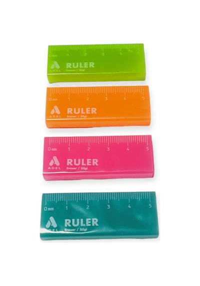 Ruler Cetvel Silgi Renkli Silgi - 1 Adet