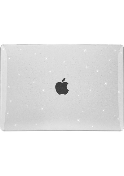 Apple Uyumlu MacBook Air 15" 2024 M3 M2 A3114 A2941 Kılıf Simli Ön Arka Kapak 001