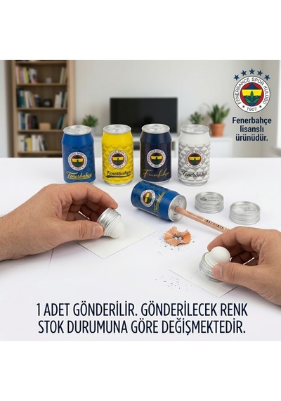 Bakgelal Fenerbahçe Lisanslı Kola Kutusu Şeklinde Kalemtıraş Ve Silgi 2 Si 1 Arada Kırtasiye - 9046406894844