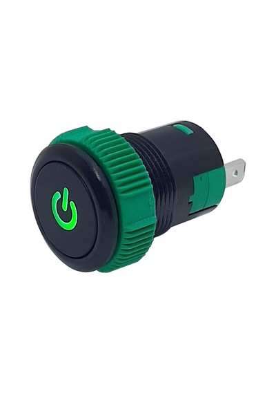19Mm Plastik Ledli Kalıcı Buton Kırmızı