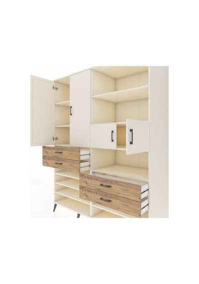 Kronos Gardrop 11 Raflı 4 Çekmeceli 4 Kapaklı 176x59x221 Aytaşı-aytaşı/çam Aytaşı/çam Kronos Gardrop 11 Raflı 4 Çekmeceli 4 Kapaklı 176x59x221 Aytaşı-aytaşı/çam Aytaşı/çam