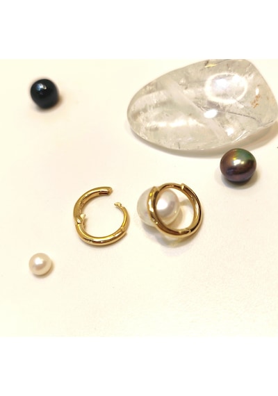 11.5mm Döküm Klaşik Küçük Halka Küpe 14 Ayar Altın