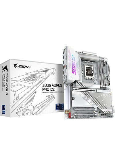 Gıgabyte Aorus Z890 Pro Ice 9500 Mhz Lga 1851 Soket Ddr5 Anakart