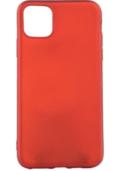 Apple Uyumlu iPhone 11 Pro Max Kılıf Esnek Premier Silikon Kapak Kirmizi