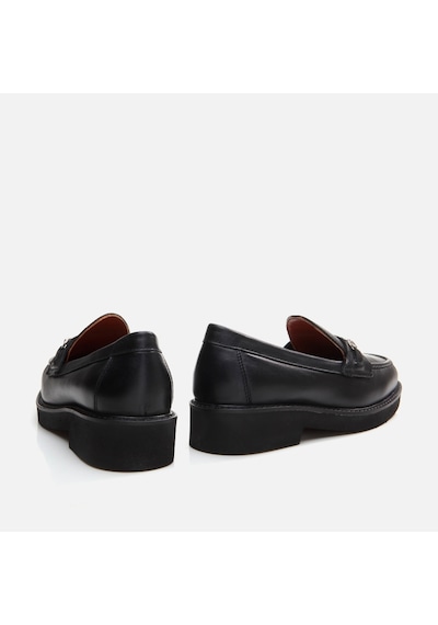 Hotiç Hakiki Deri Siyah Kadın Loafer 01ayh291730a100 Siyah