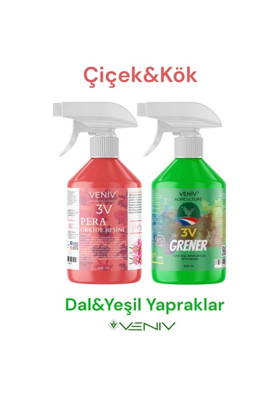 Pera & Grener Bitki Besin Seti Kök, Dal, Çiçek & Genel Besin Desteği 500 Ml X 2 1
