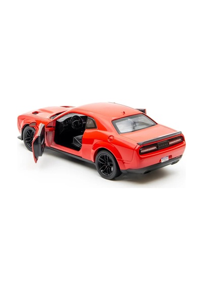 Motor Max 1:24 Ölçek 2018 Dodge Challenger Srt Hellcat Widebody Diecast Model Araba - Kırmızı Çok Renkli