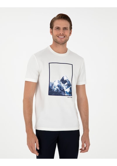 Pierre Cardin Erkek Ekru Tişört 50290614-vr019 Ekru