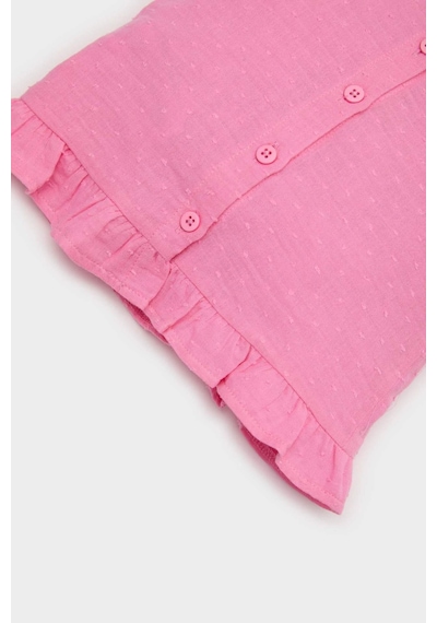 DeFacto Kız Bebek 2'li Takım Kolsuz Tişört Beli Lastikli Alt E8388A525SMPN164 Pembe