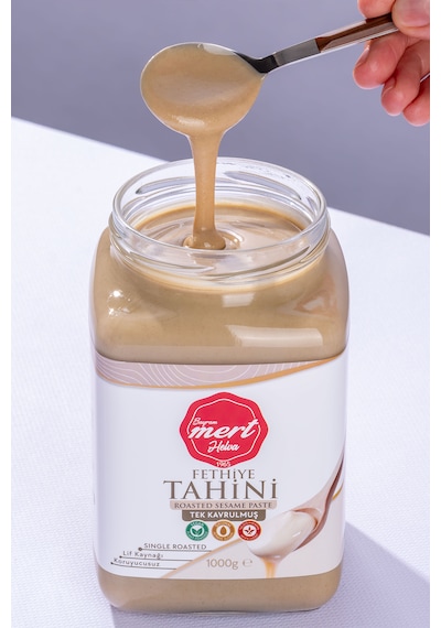 Mert Helva Tek Kavrulmuş Fethiye Tahini Cam 1 KG