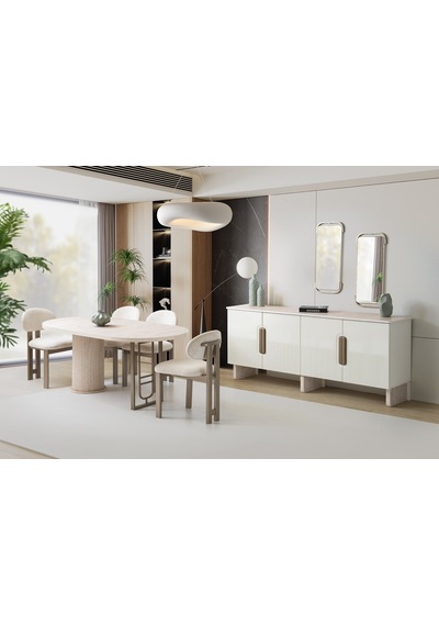 Zen Mdf Yemek Odası Takımı Aytaşı
