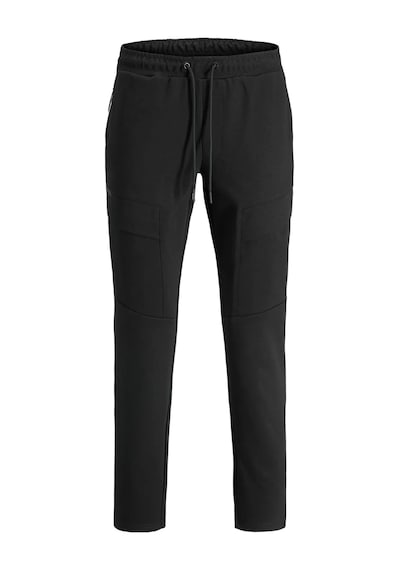 Jack & Jones Erkek Jpstgordon Belden Bağlamalı Kargo Pantolon 12282513 Siyah Siyah