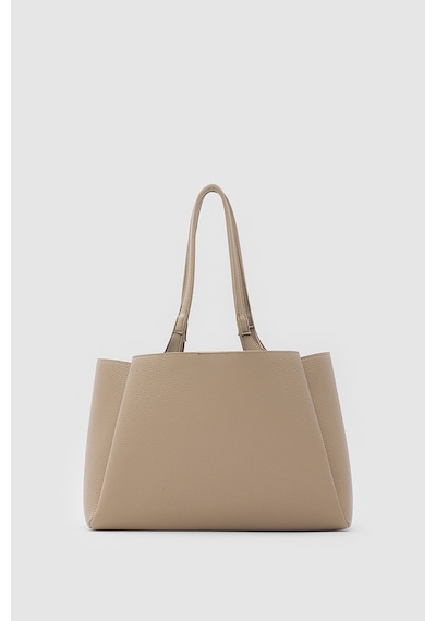 Shule Bags Maksi Tote Çanta Bej