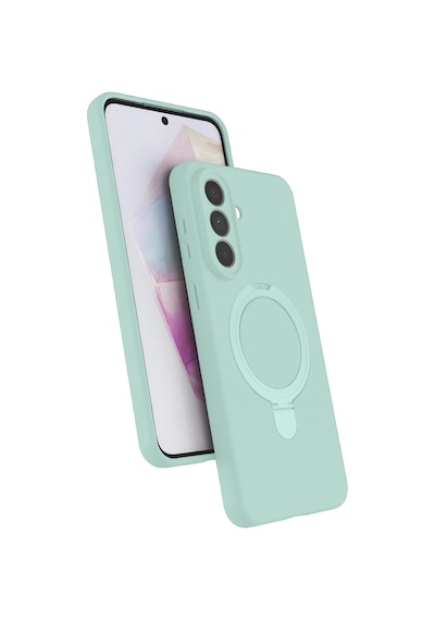 Samsung Uyumlu Galaxy A57 5g Regal Magsafe Standlı Kapak Su Yeşili