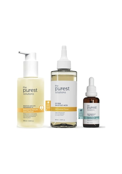 The Purest Solutions Yağlı Ve Karma Ciltler İçin Gözenek Görünümünü Azaltmaya Yardımcı Cilt Bakım Rutini