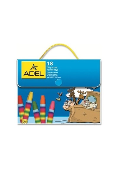 Adel Pastel Boya 18 Renk Çantalı