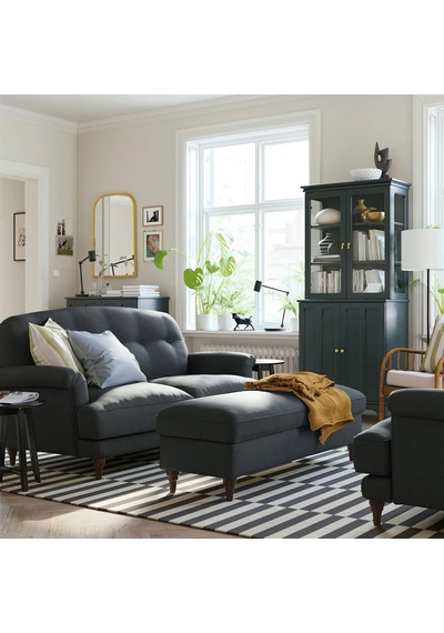 Ikea Antrasit Rahat Kanepe - 2'li Kanepe