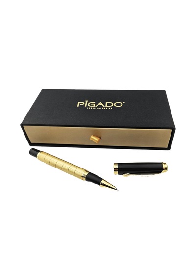 Pigado İsme Özel Kutulu Gold Detaylı Roller İmza Kalemi