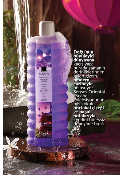 Senses Oriental Escape Portakal Çiçeği Ve Paçuli Kokulu Banyo Köpüğü 1 Lt Fresh