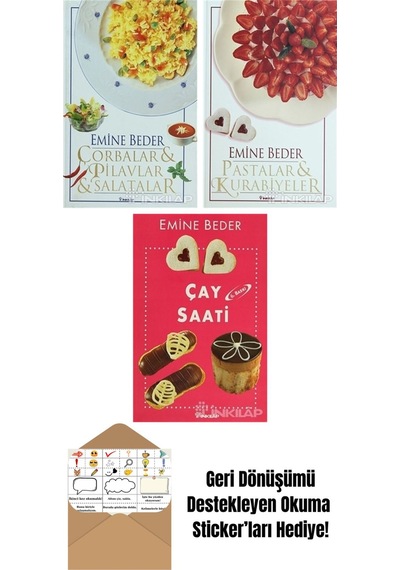 Emine Beder 3 Kitap Seti + Okuma Sticker'ları