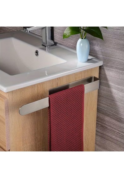 Paslanmaz Çelik Lamalı Solo Havluluk, Hem Yapışkanlı Hem Montajlı Sistem, Banyo Askısı Inox Diğer