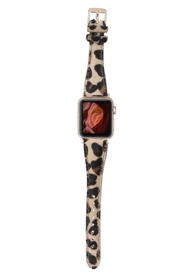 Apple Watch Uyumlu Deri Kordon 42-44-45mm Slim Le01n Diğer