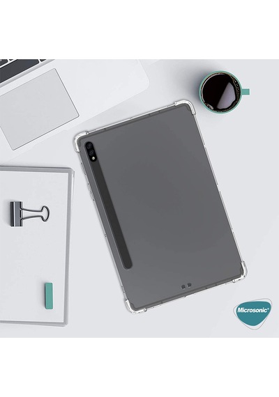 Microsonic Samsung Uyumlu Galaxy Tab S7 Plus T970 Kılıf Shock Absorbing