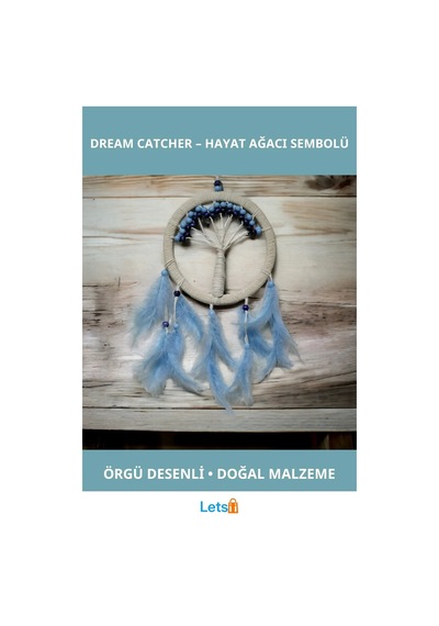 Rüya Kovan Hayat Ağacı Dream Catcher 57 Cm 1 Adet