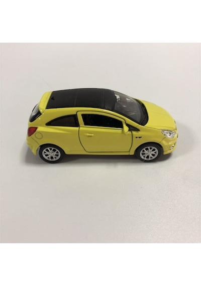 Welly Die Cast Opel Corsa Metal Çek Bırak Araba Sarı