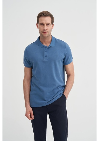 Cazador Erkek Polo Yaka Tshirt 46130 Koyu Mavi Mavi