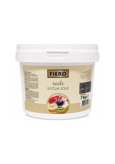 Fiero Soğuk Jöle Sade 7 Kg Pasta, Cheesecake Ve Tatlılar İçin Profesyonel Parlak Pasta Jölesi